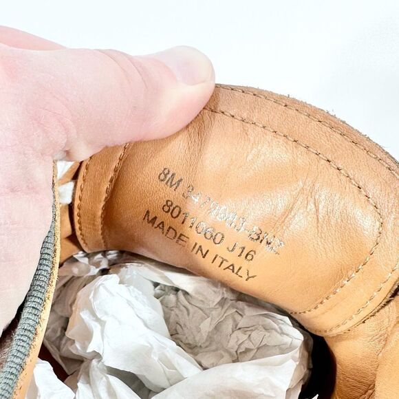 Frye Alexis low lace metallic snake skin sneaker 8 - Picture 7 of 8